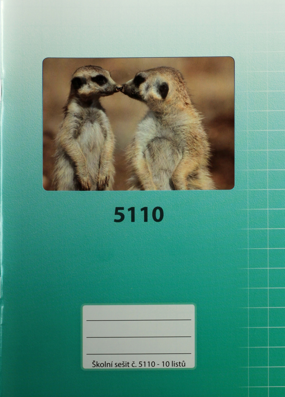 Sešit 5110 bezdřevý A5 10 listů čtvereček