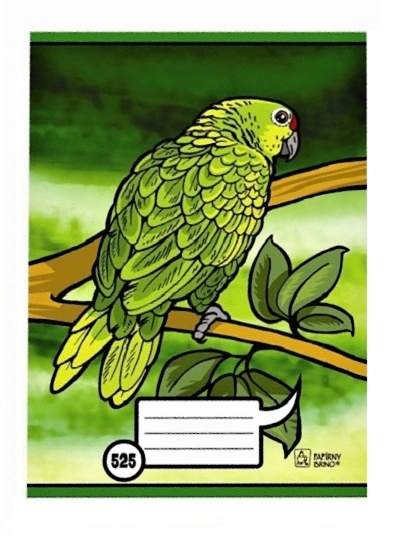 Sešit 525 bezdřevý A5 20 listů čtvereček