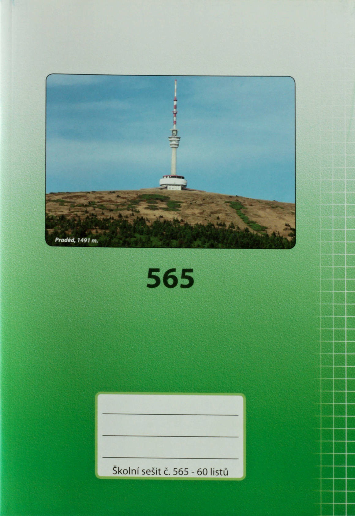 Sešit 565 bezdřevý A5 60 listů čtvereček