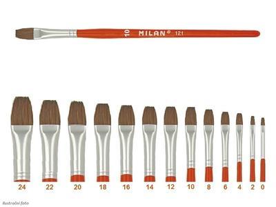 Štětec  plochý č. 4  121/Milan 