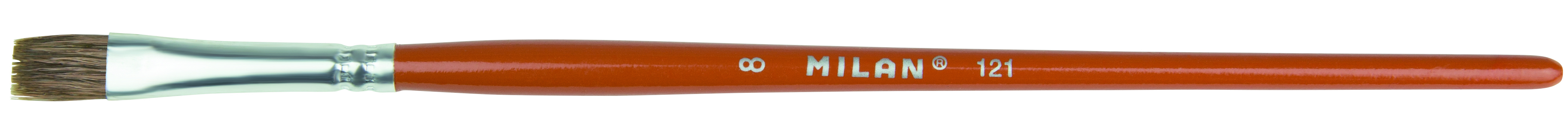 Štětec  plochý č. 8     121/Milan