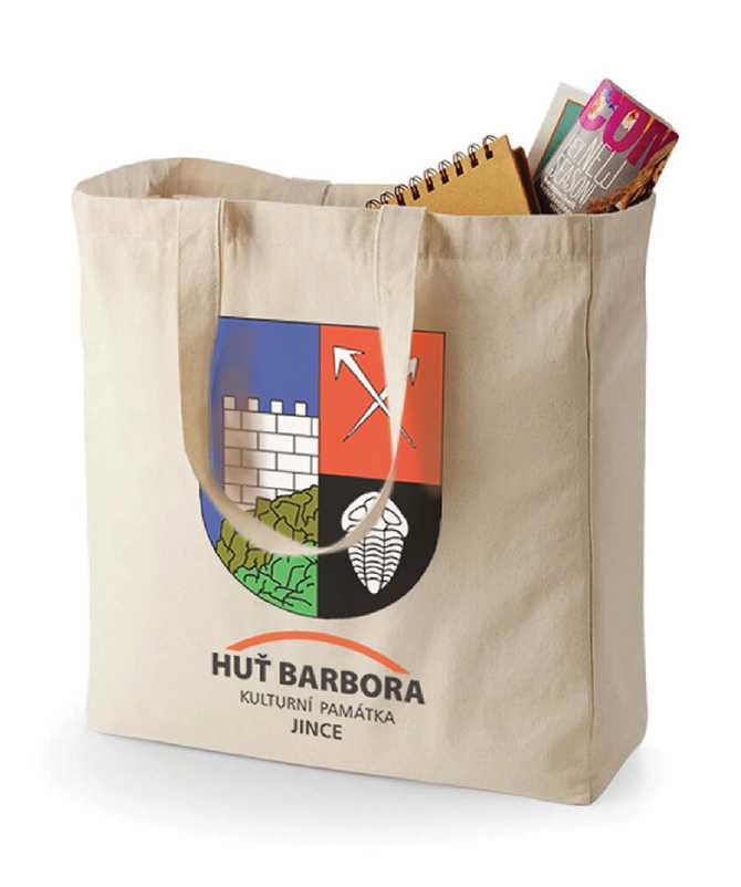 Taška bavlna 42x38 s uchem, možnost firemního potisku
