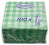 Ubrousky 33x33/100 KARO zelené       70556