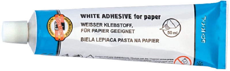 bílá lepící pasta tuba 50ml  (150502)