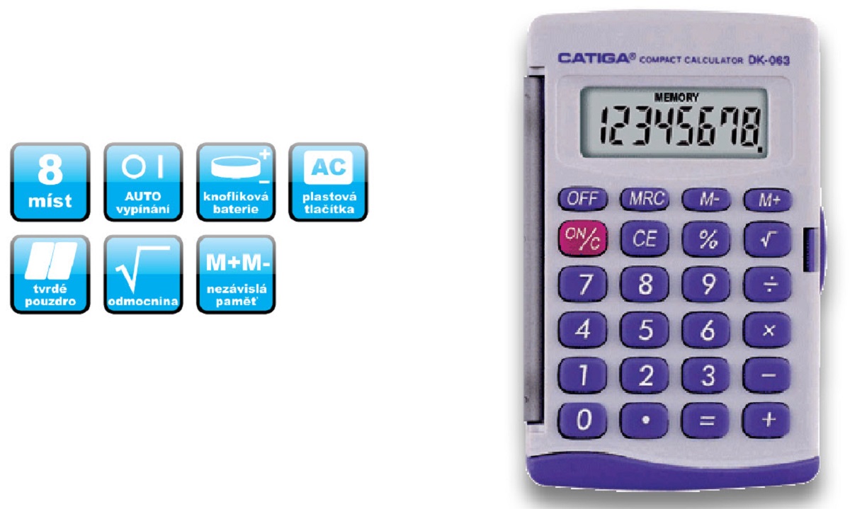 kalkulátor Catiga 063 osobní