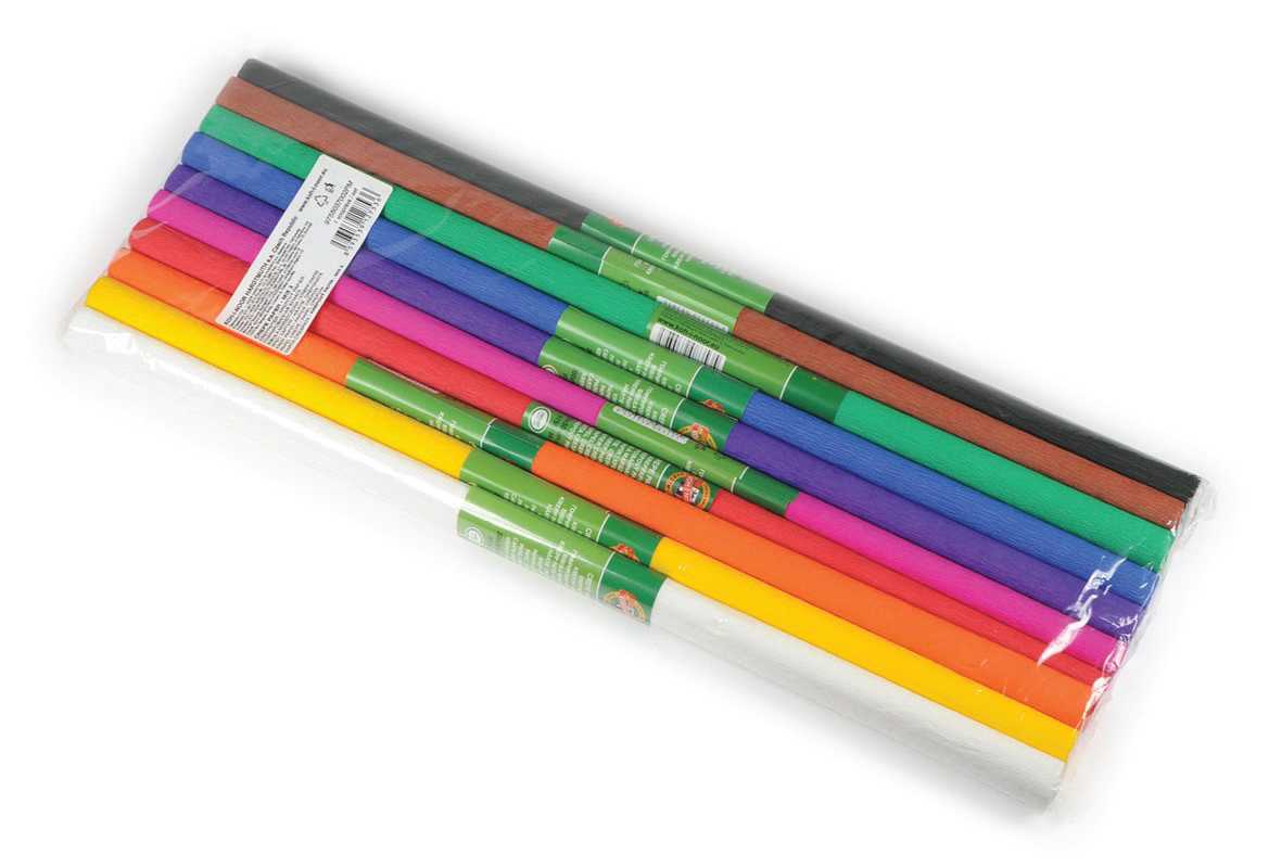 krepový papír jednobarevný