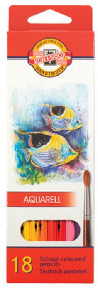 pastelky 3717/18 akvarelové ryby