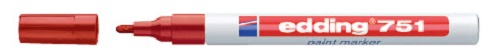 popisovač EDDING 751 červená