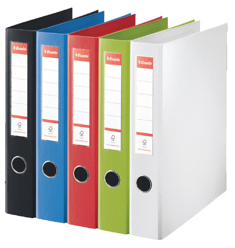 pořadač A4 35mm dvoukr. červený ESSELTE 14451