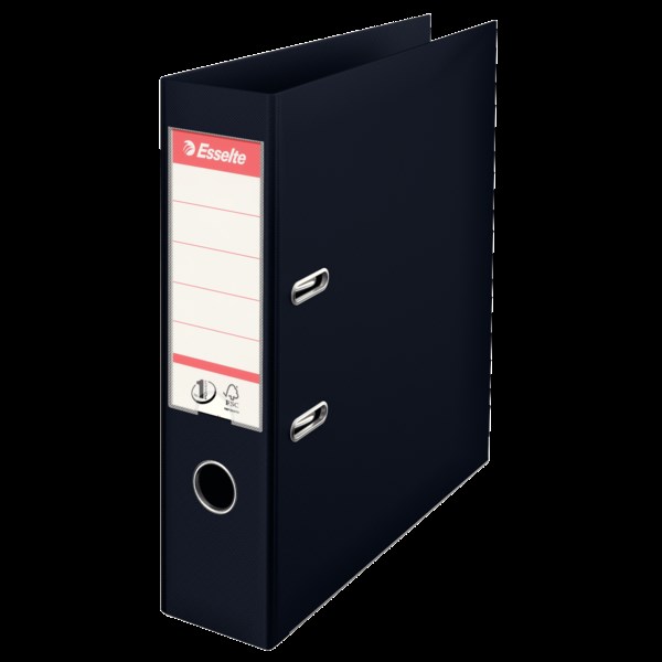 pořadač s pákou A4/75 černý celopl.ESSELTE 811370