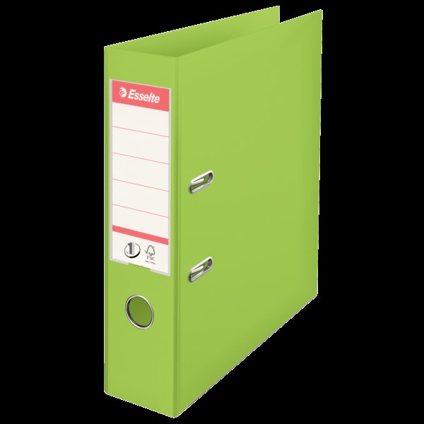 pořadač s pákou A4/75 sv.zelený celopl.ESSELTE 624069