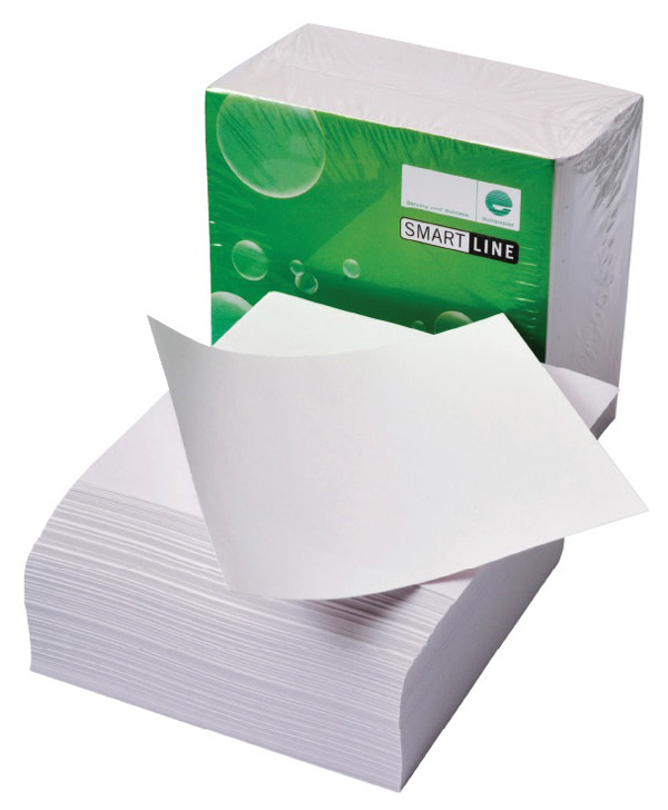 poznámková kostka 9x9x4 nelepená bílá